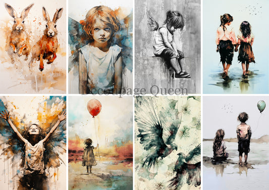 Summer 2025 Andy Skinner Complete Pack w/ Bonus Paper ~ A4 Rice Paper Decoupage Queen (Copy)