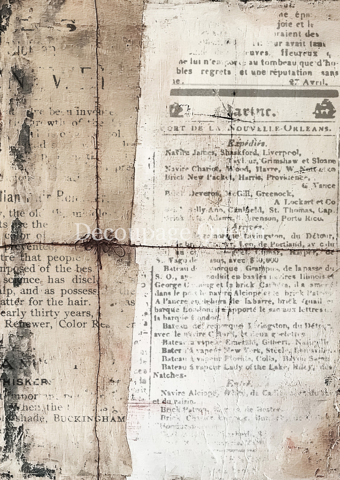 Cottage Scraps Rice Paper A3