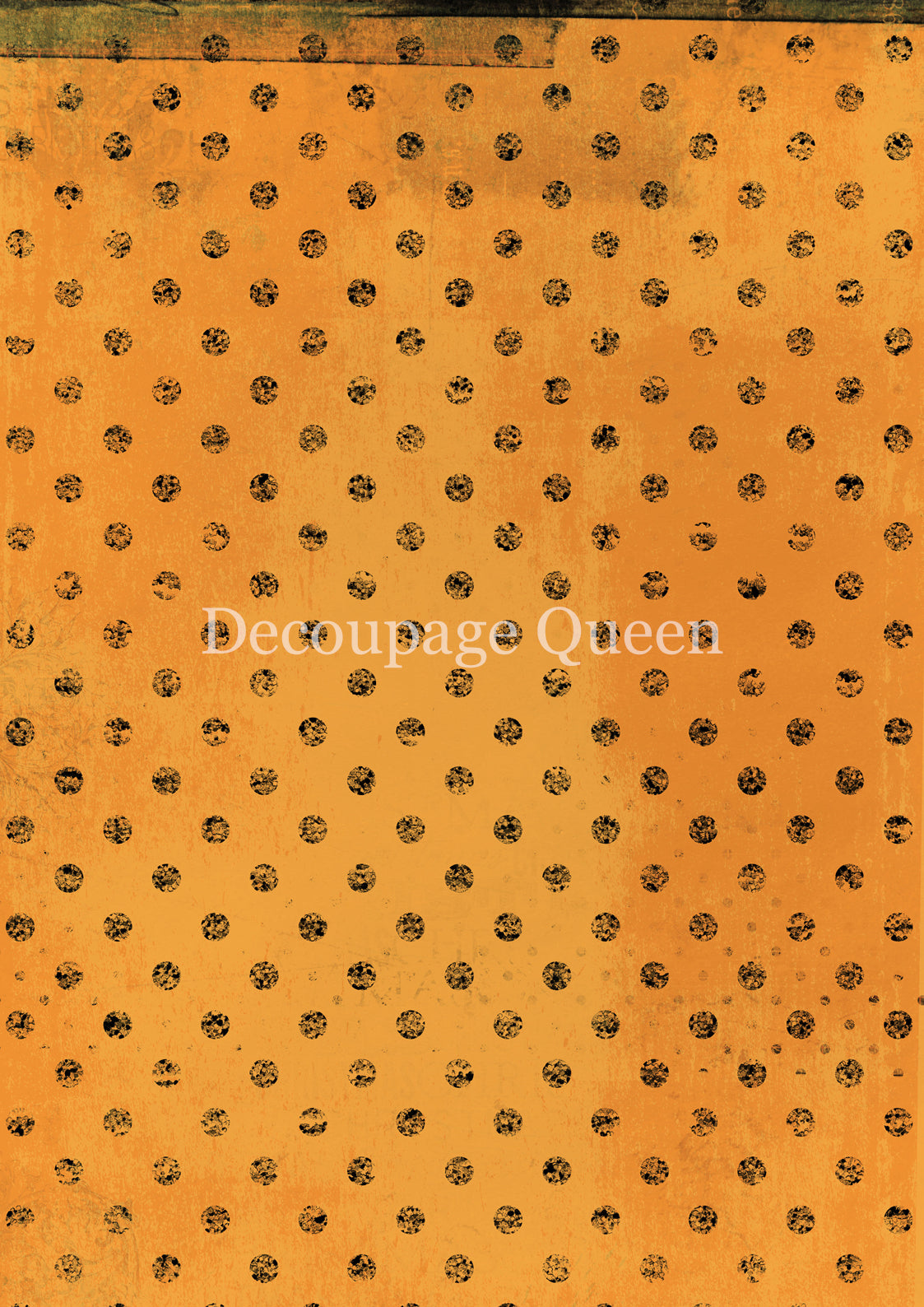 Orange Dots Rice Paper A3