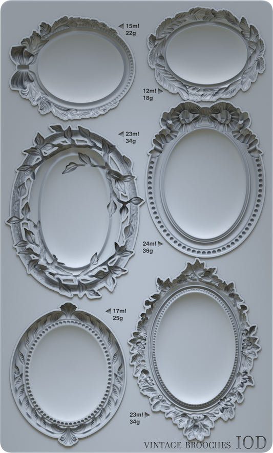 IOD -  Vintage Brooches Décor Mould