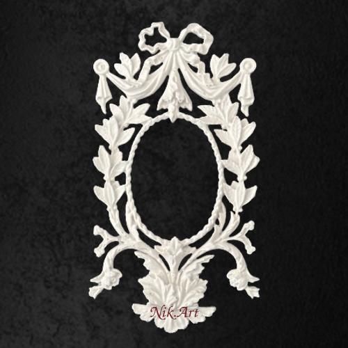 Nik-Art 3D Ornament white - #813