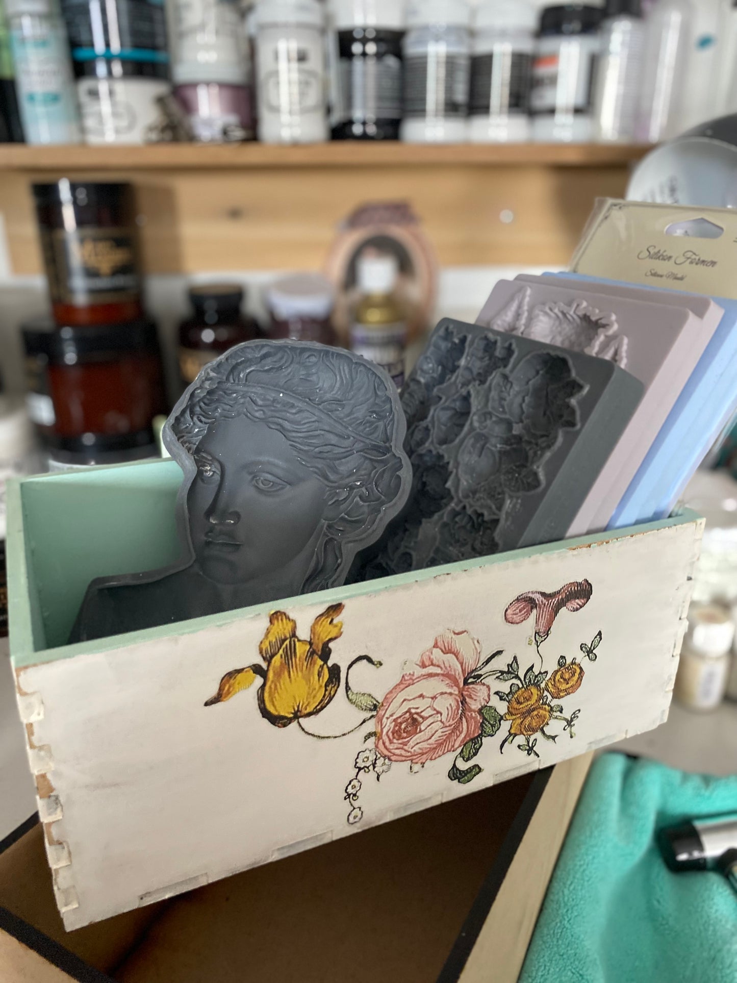 Faux Brick mould Decor box ✨ Larger size for IOD moulds ~ DIY Surface