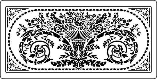 French Wall Pannel Stencil by JRV
