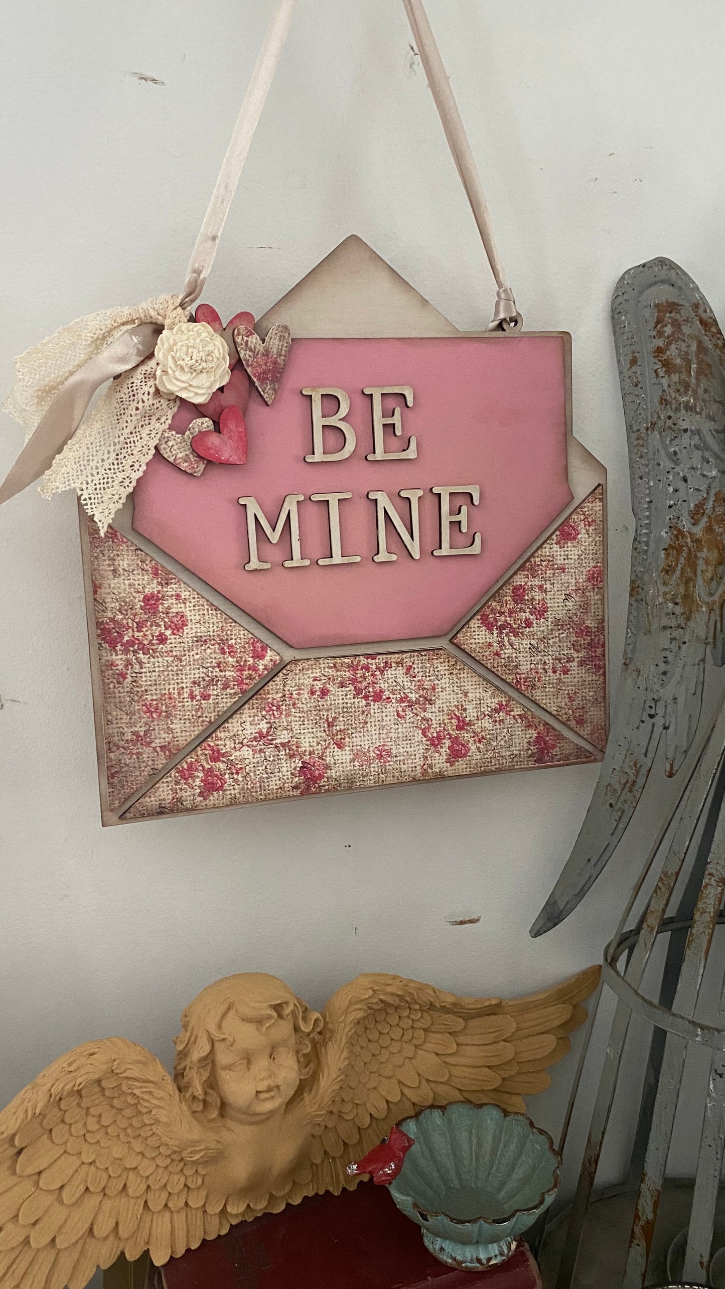 Be Mine hanger- unfinished DIY