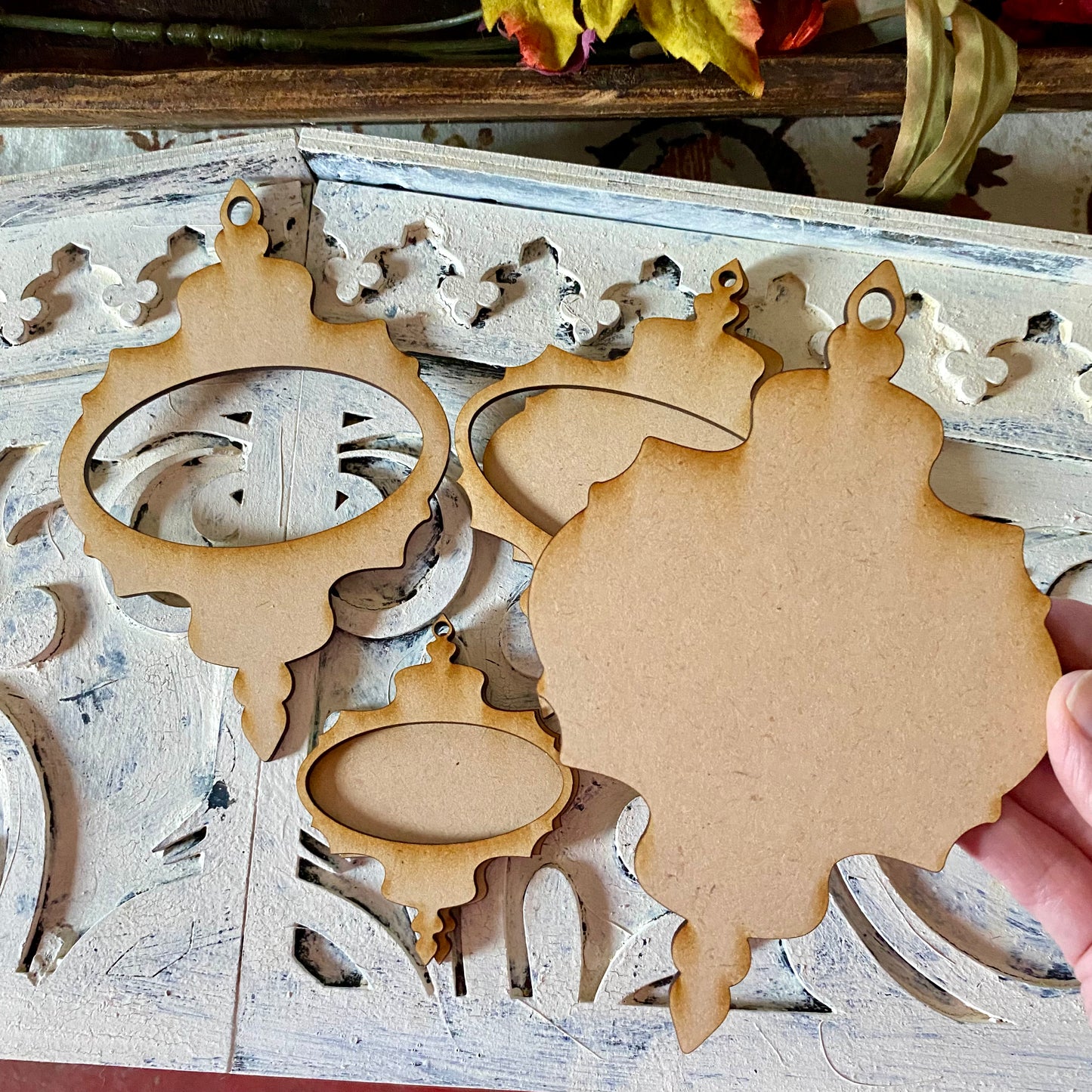 Ornament Bundle No. 4 – Vintage Frame Ornament Set (3 - Piece Layered Laser-Cut MDF Set)
Rooted in Creativity Surface Line
DIY Surface