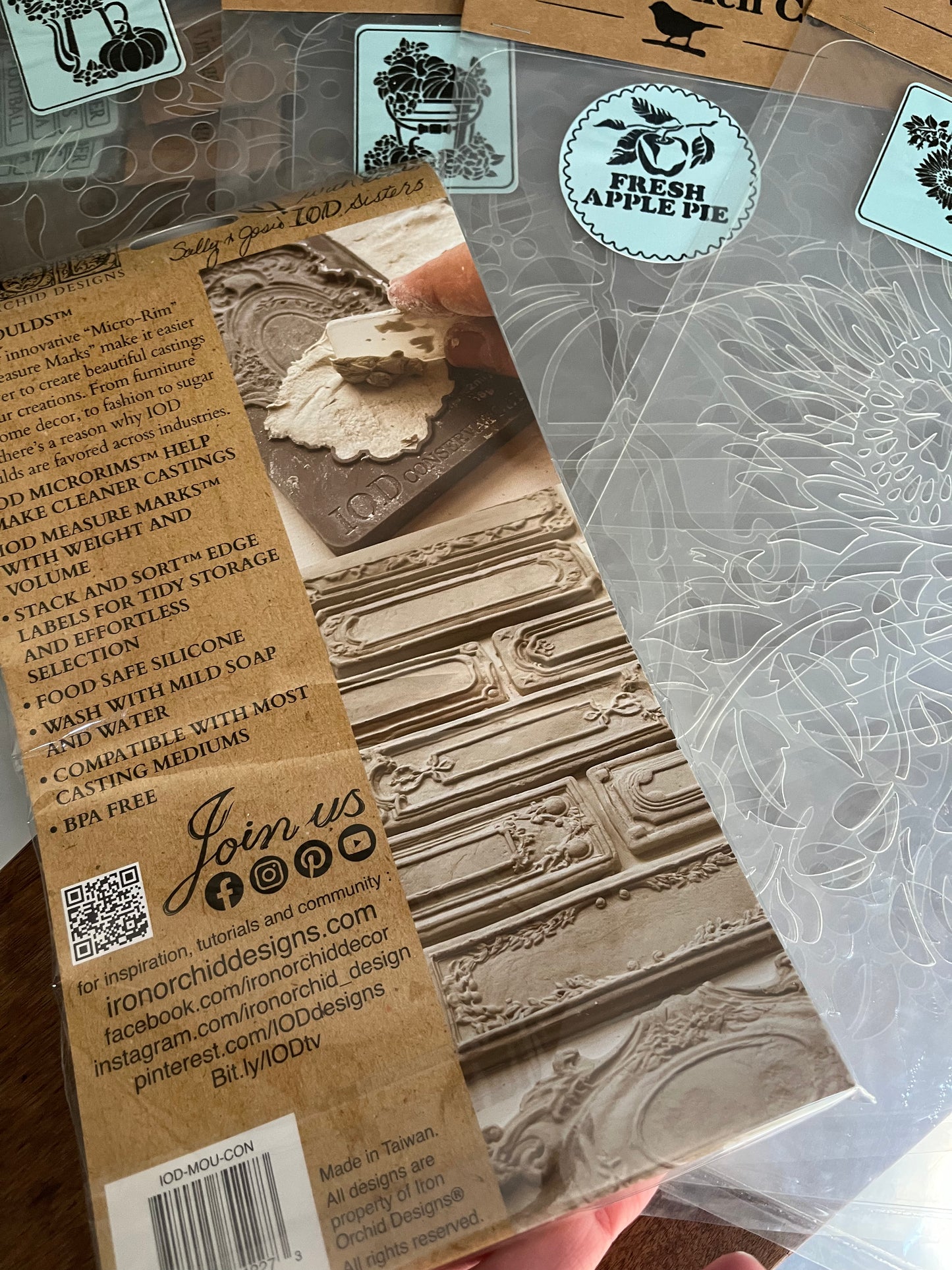 Conservatory Labels IOD Mould + FREE Surprise Stencil - Creative Bundle