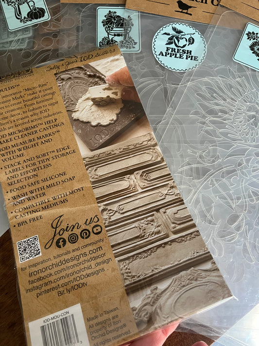 Conservatory Labels IOD Mould + FREE Surprise Stencil - Creative Bundle