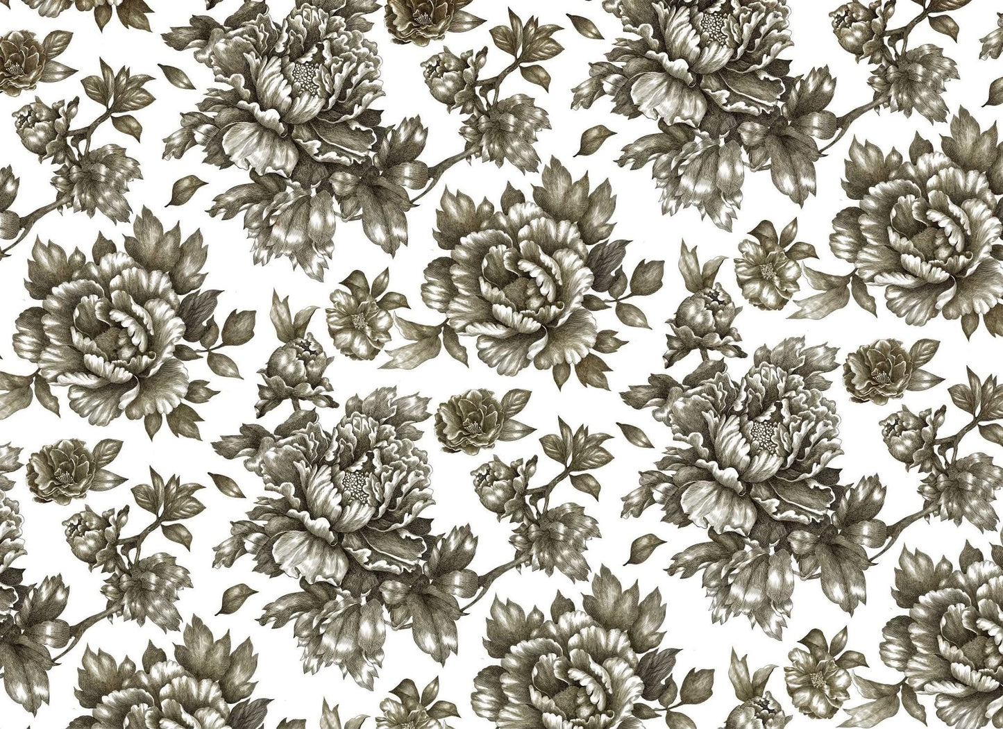 Paintable Floral - Decoupage Paper - Roycycled