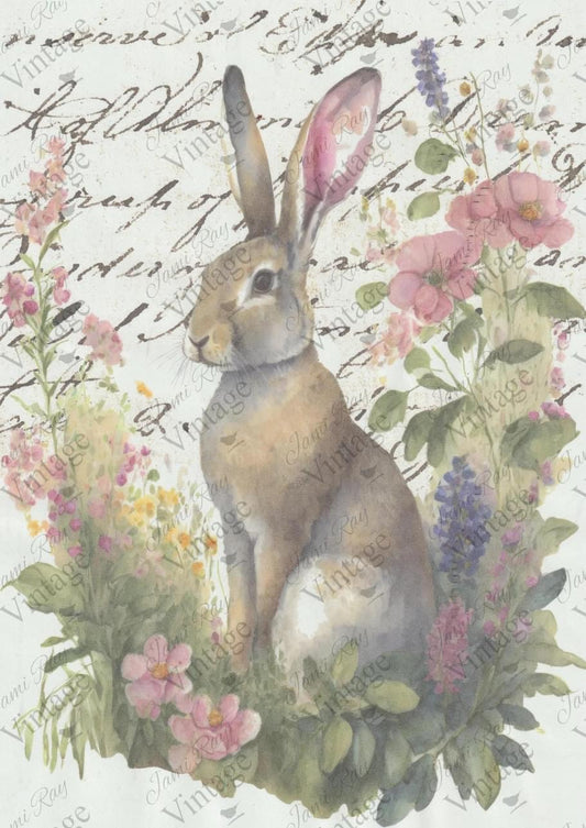 Ephemeral Bunny A4 JRV Rice Paper