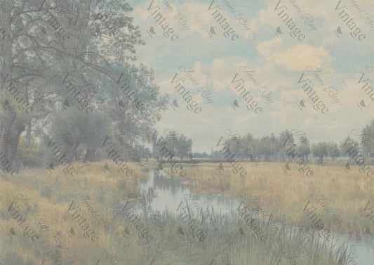 Pastoral River A4 JRV Rice Paper