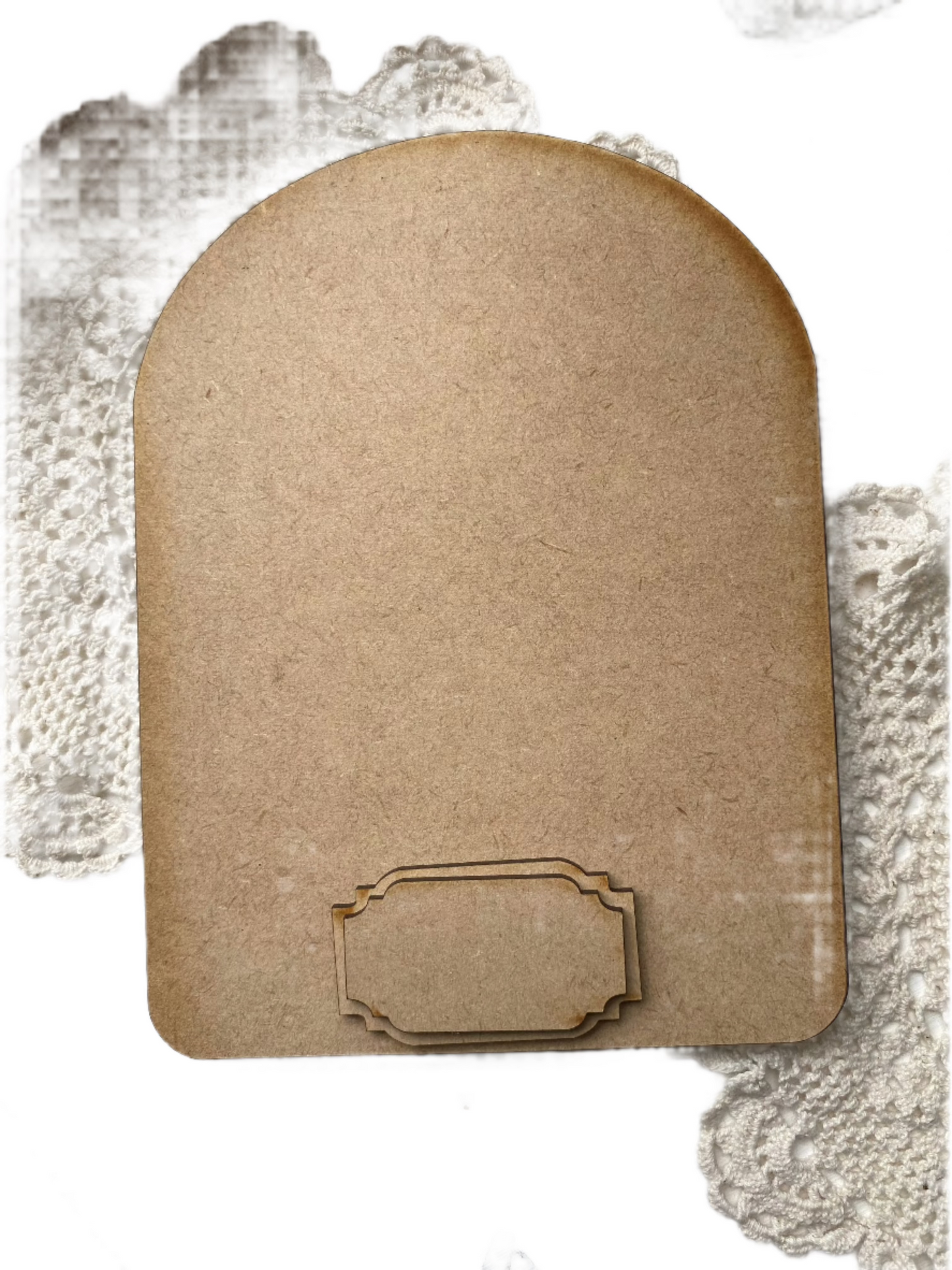 Small Layered Labels Set - Mdf DIY Surface