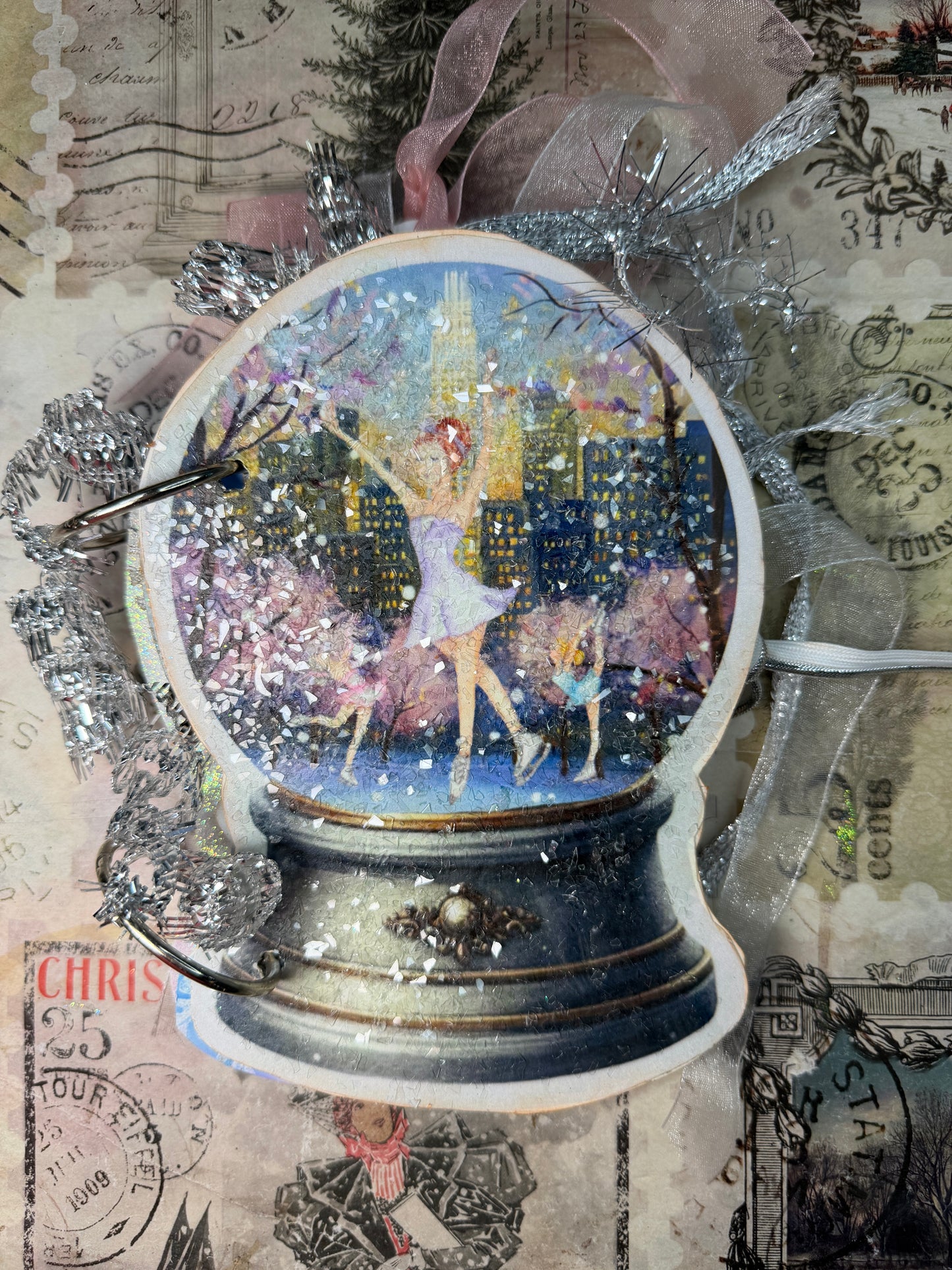 Snow Globe in the City — Papercraft Socials Journal Kit (Printed + Tutorial)