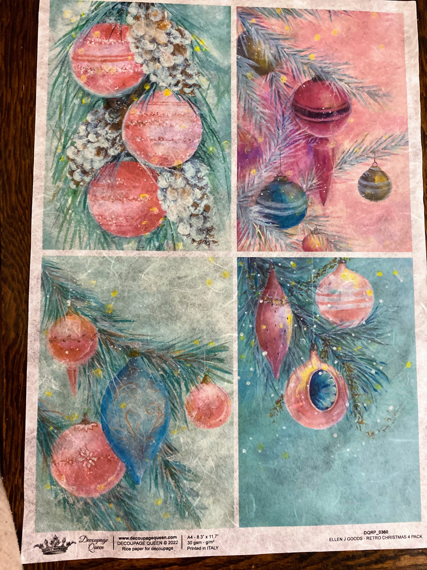 Ellen J Goods Retro Christmas 4 Pack