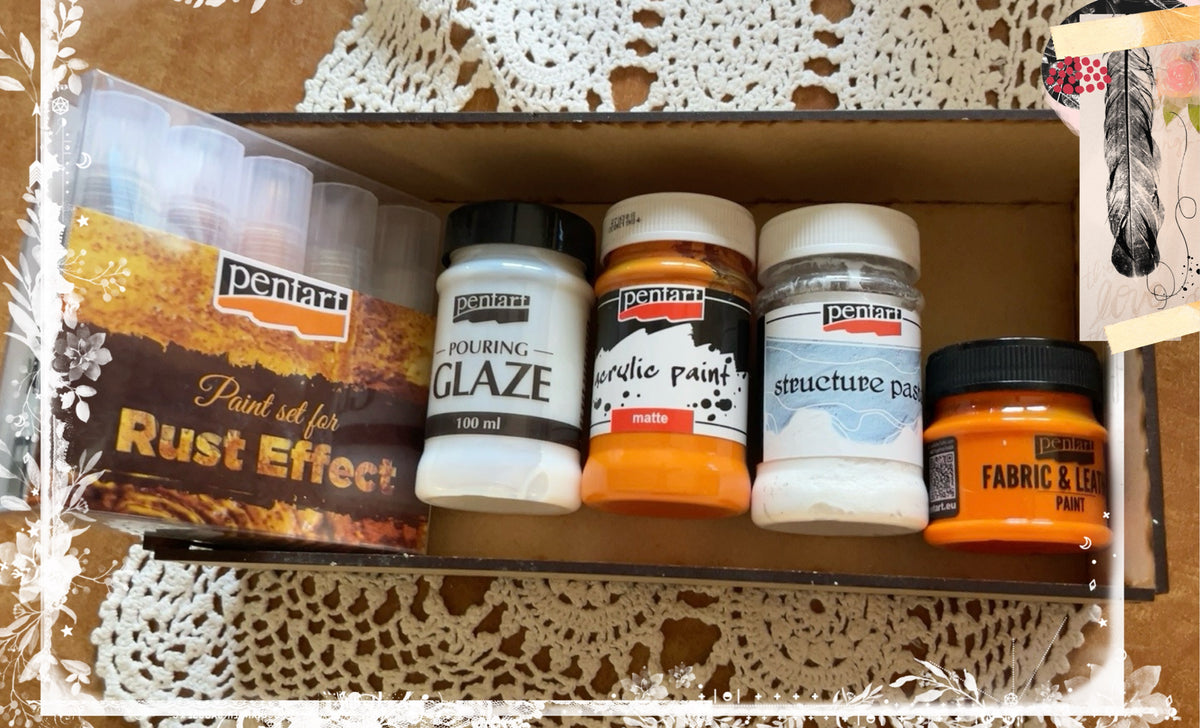 Vintage Rust & Texture Atelier Kit | Pentart Mixed-Media Collection