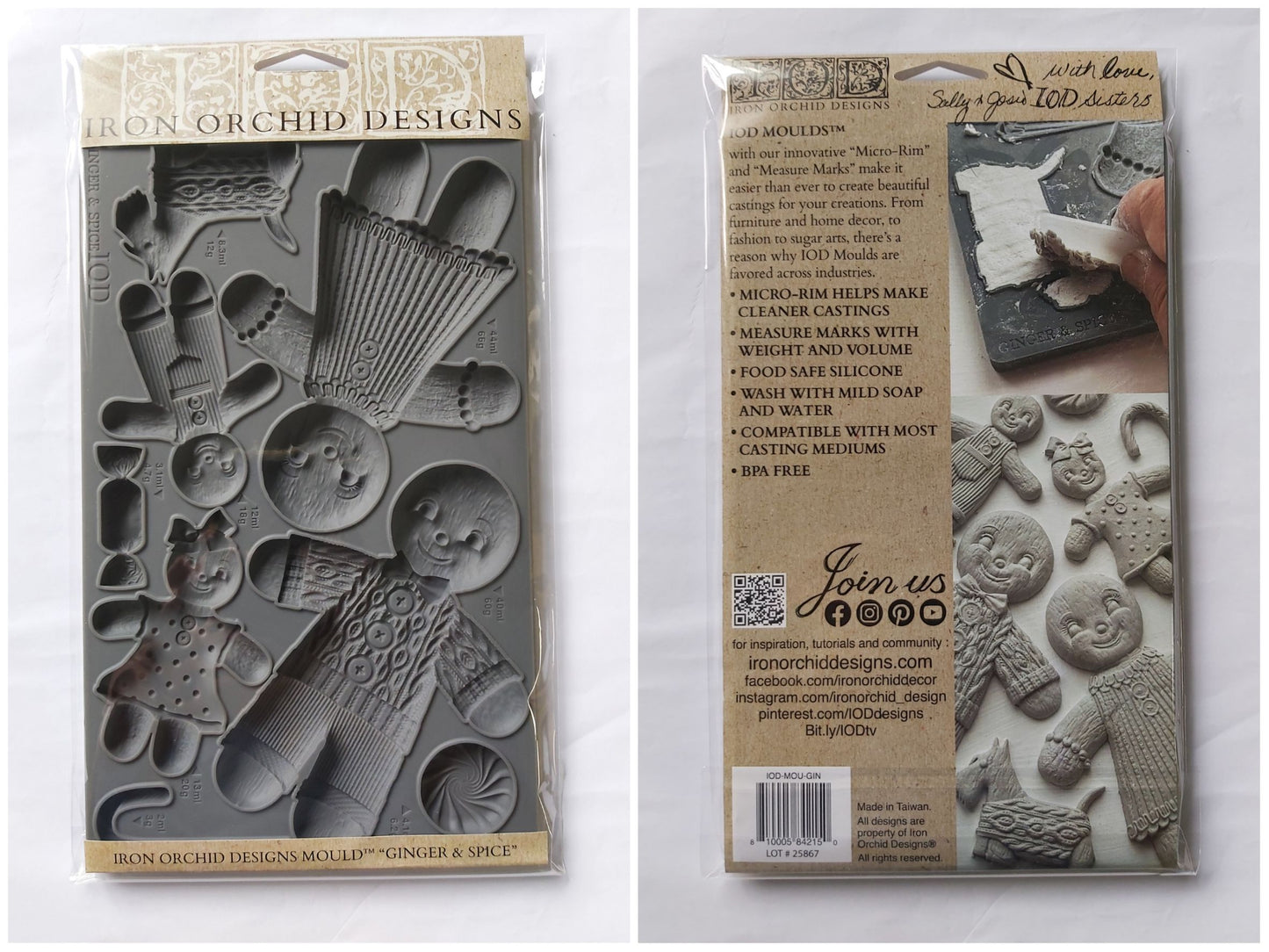 Ginger and Spice IOD Décor Mould