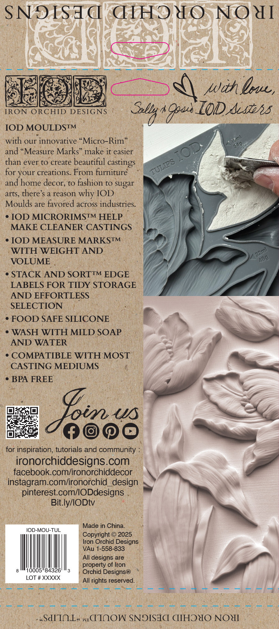 IOD - Tulips 6x10 IOD Mould