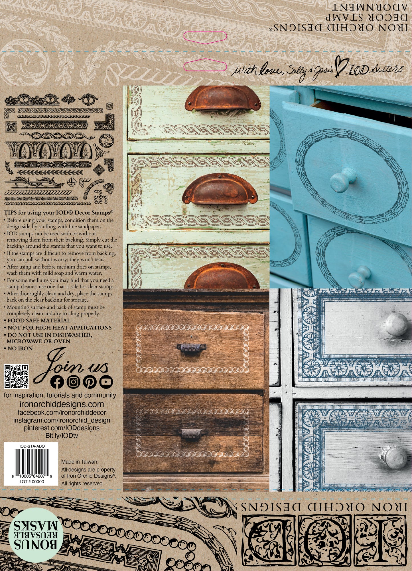 IOD - Adornment 12×12 IOD STAMP