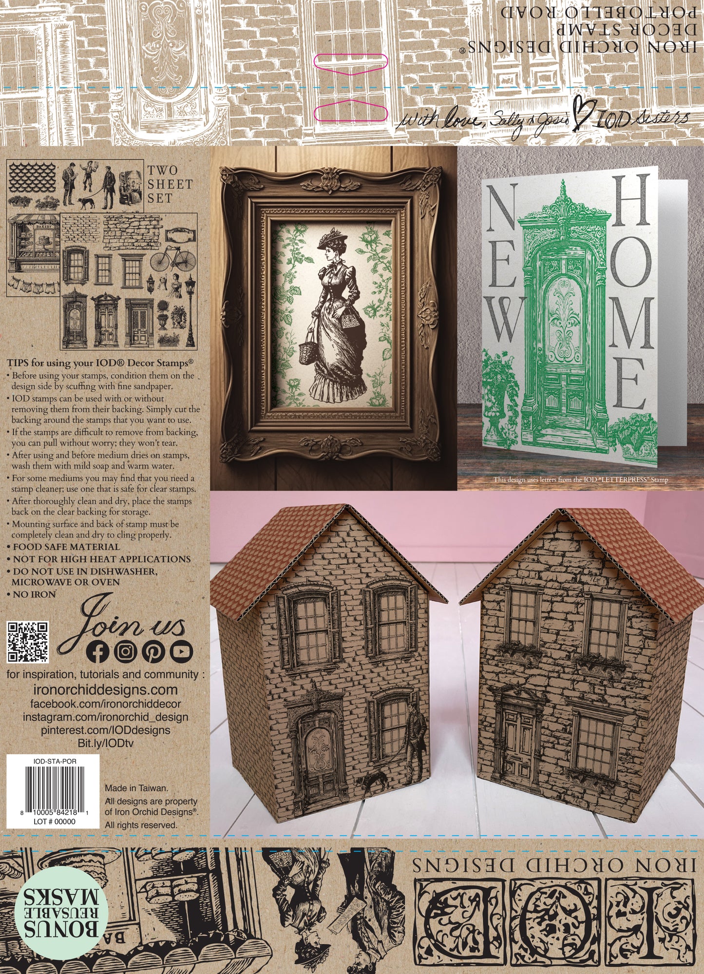 Portobello Road IOD 12 x 12 Decor Stamp