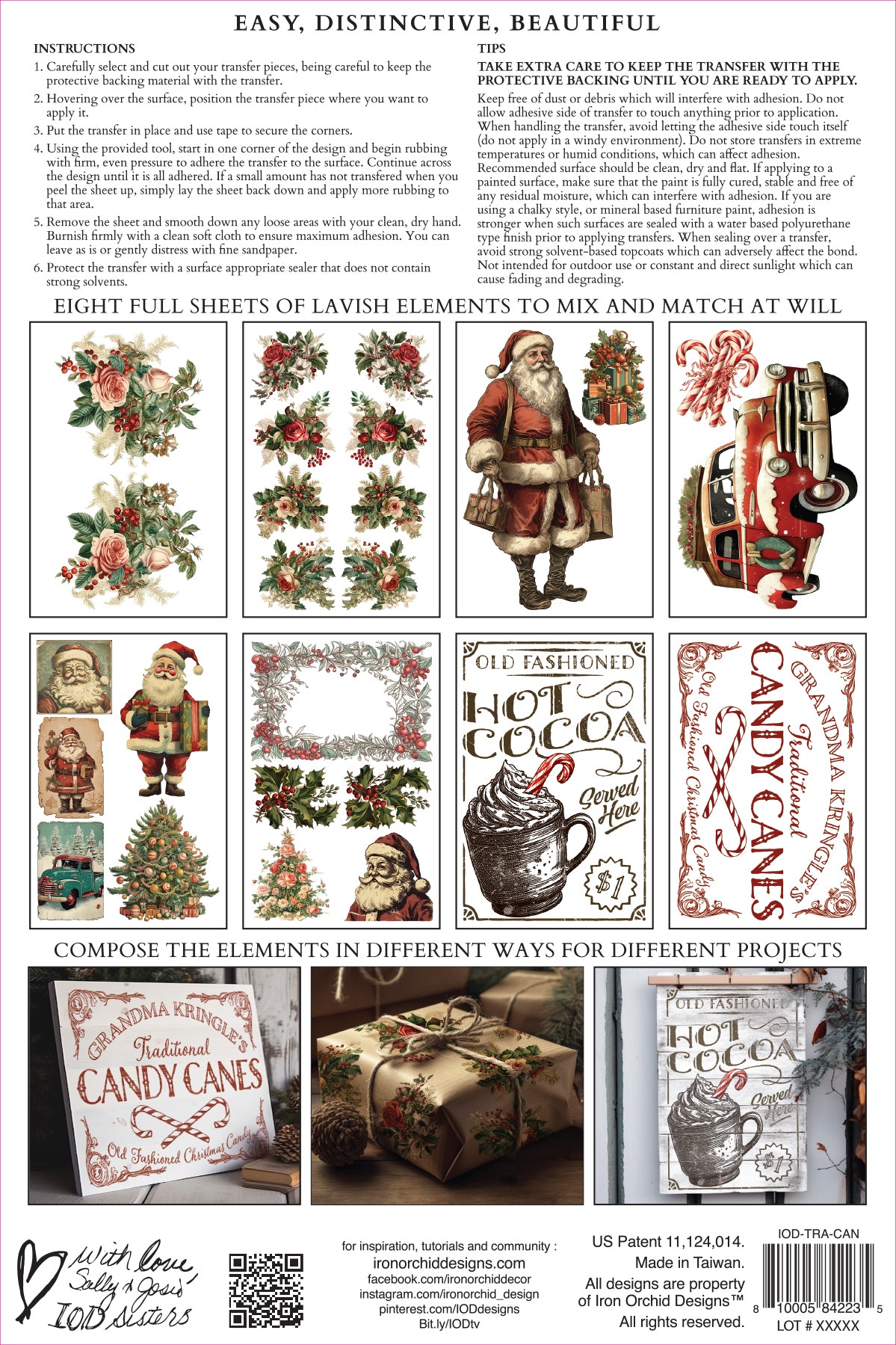 Candy Cane Cottage IOD - TRANSFER PAD