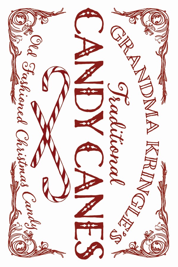 Candy Cane Cottage IOD - TRANSFER PAD