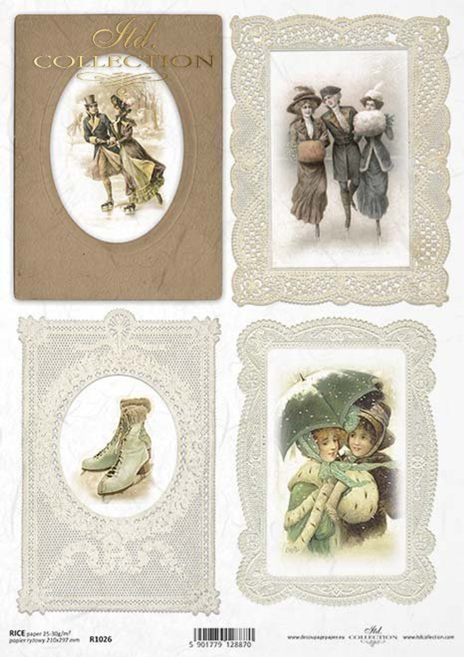 Snow Carriage Winter - ITD Rice Paper