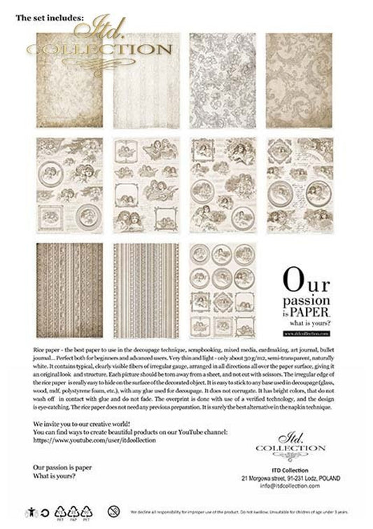 Vintage Angels - ITD Rice Paper Pack