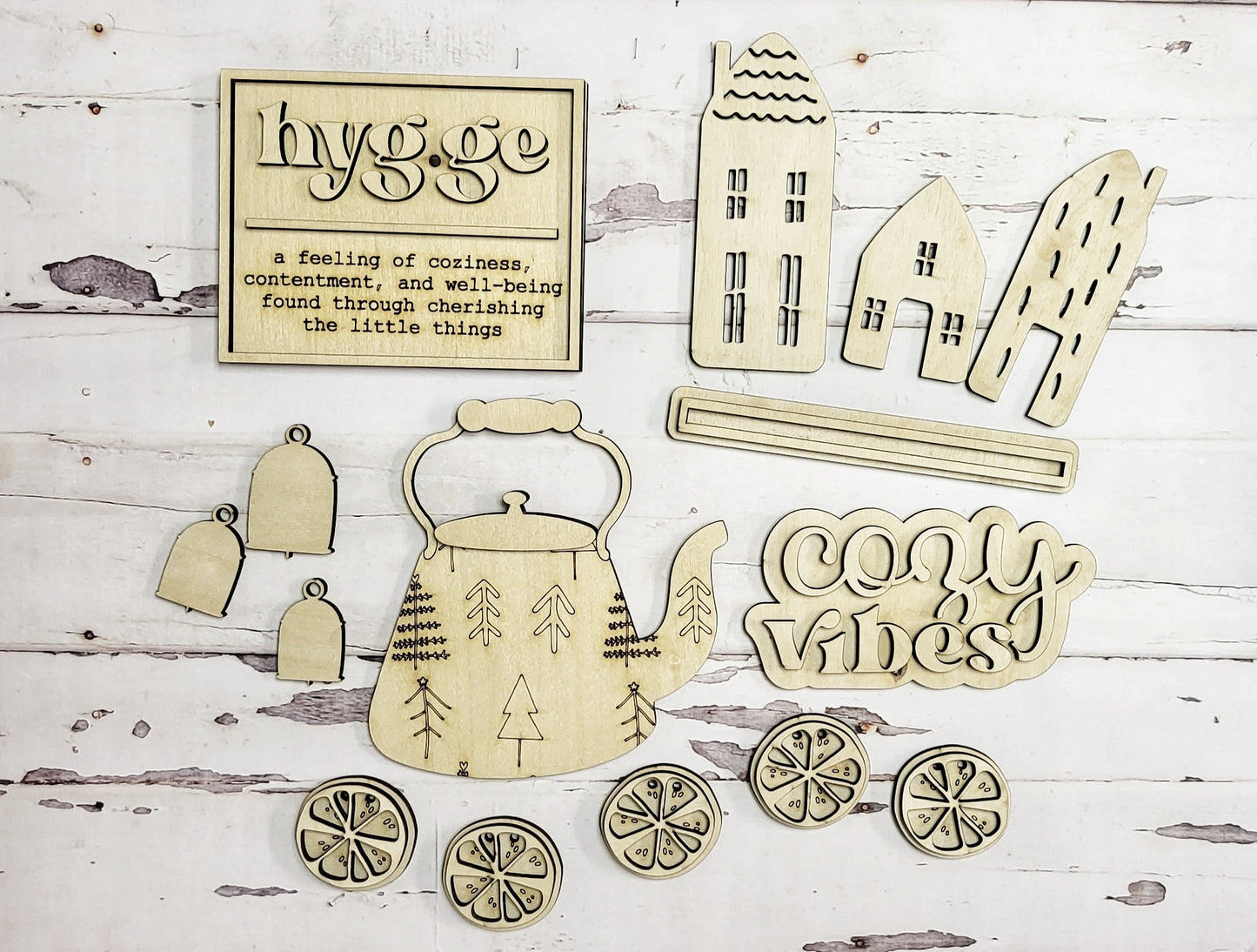 DIY - Hygge Christmas Tier Tray set - Tier tray Set - unfinished