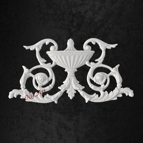 Nik-Art 3D Ornament white - #752