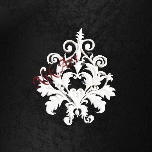Nik-Art 3D Ornament white - #123