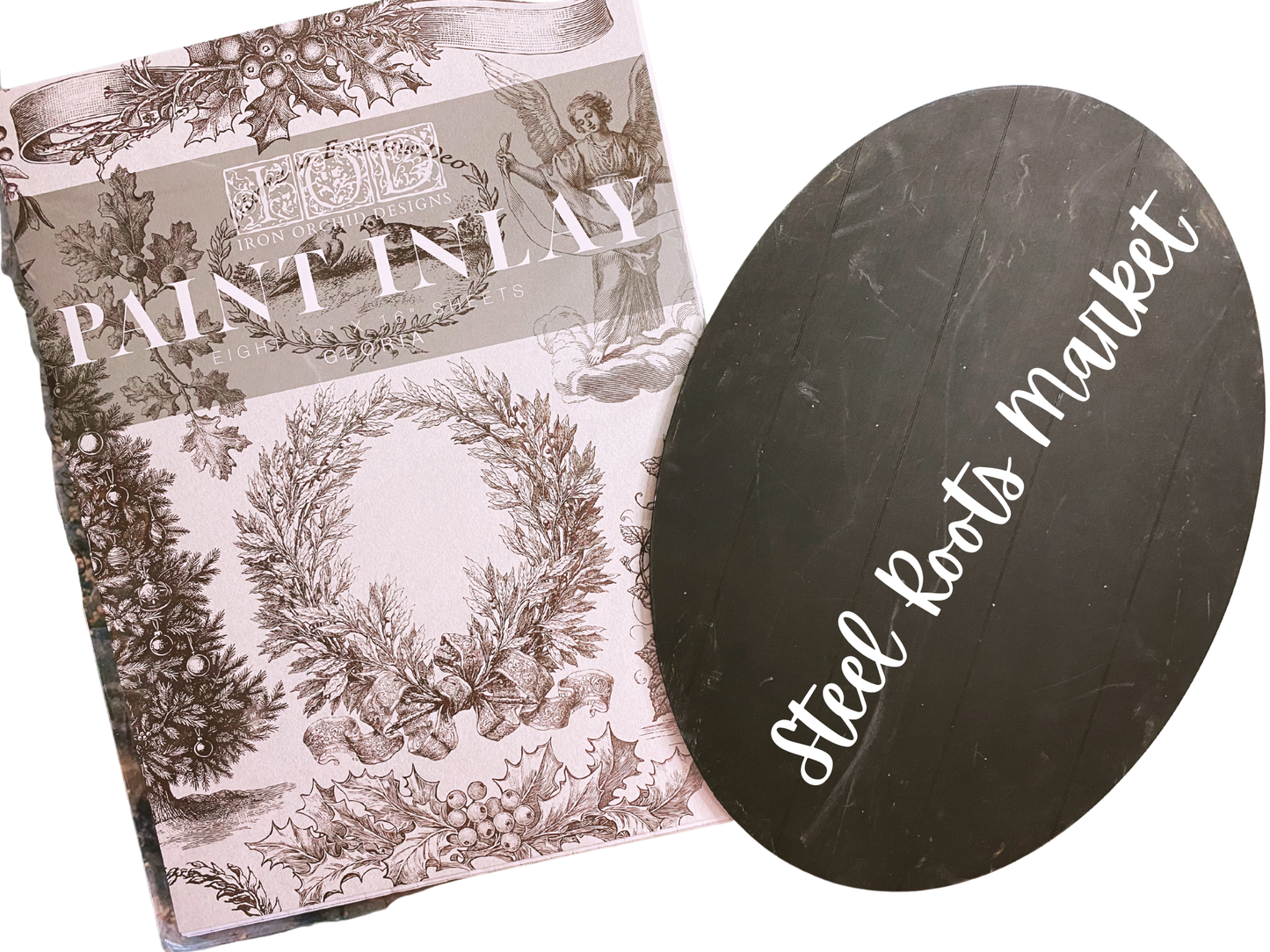 Creative Pairing: “Gloria” Paint Inlay + Large 1/4” MDF Oval (Limited Edition)