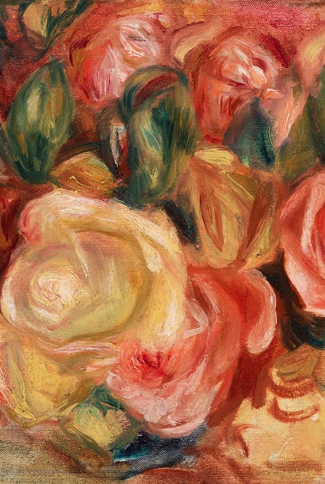 Textured Floral Right Decoupage Paper