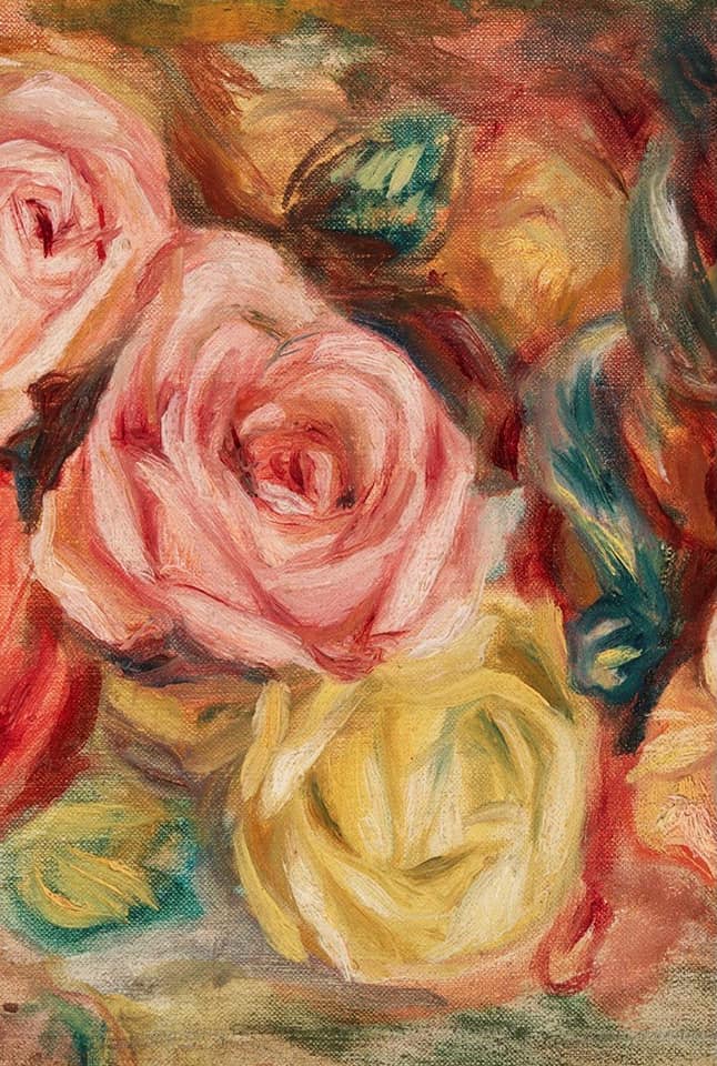 Textured Floral Left Decoupage Paper