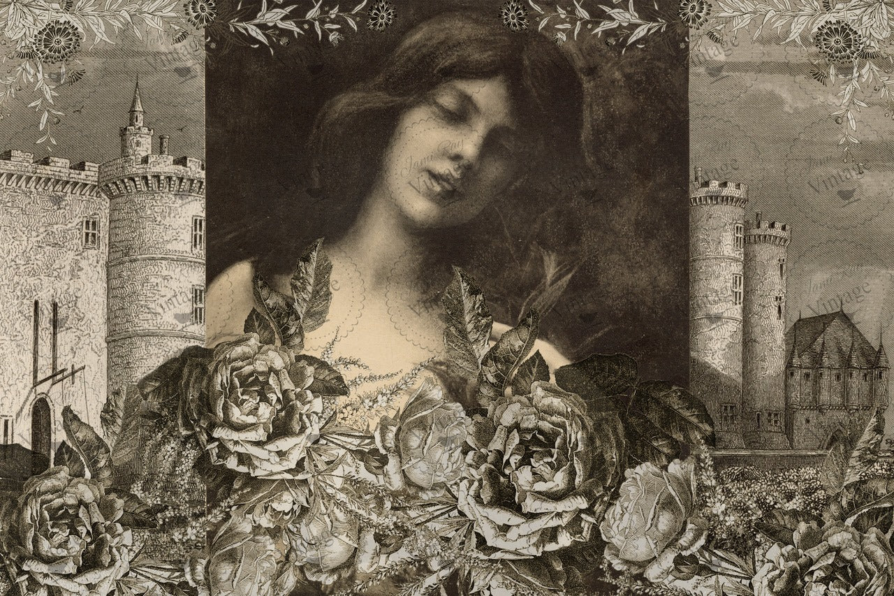 Château Fleurit Decoupage Paper
