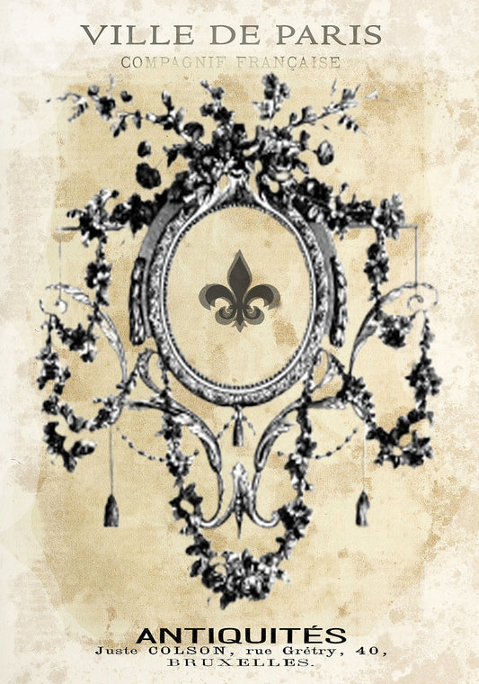 Fancy Frames Rice Paper, A4 - Reba Rose Creations