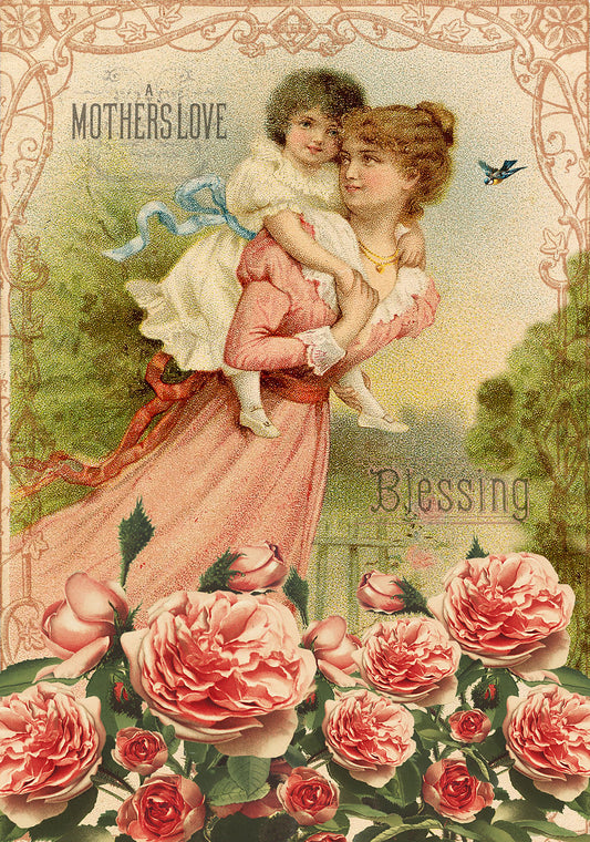 A Mother's Love Rice Paper, A4 - Reba Rose Creations