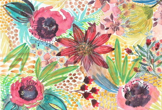 Unique Floral Decoupage Paper -  Roycycled