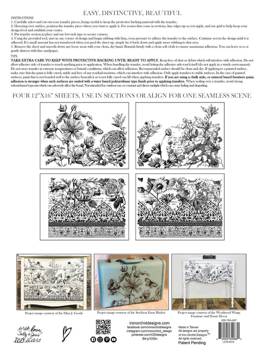 Astoria Foliage *Pad Format Iron Orchid Design