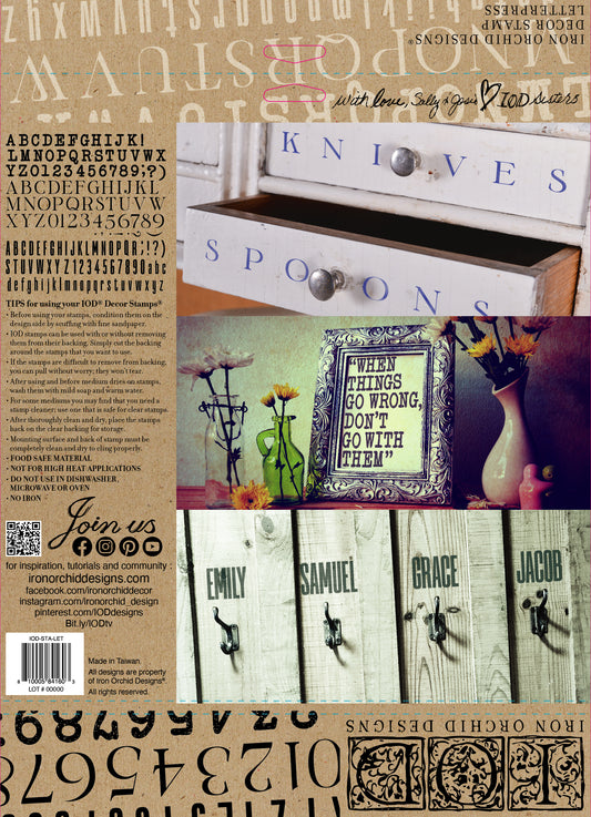 IOD - stamp set Letterpress