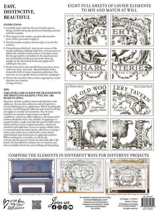 Cotswolds IOD TRANSFER 12×16 PAD