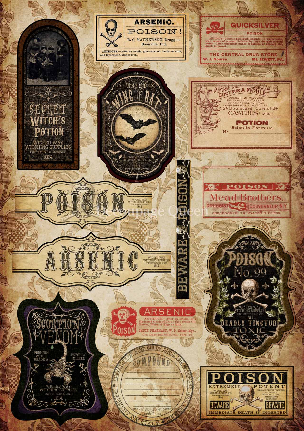 Beware of Poison Rice Paper A3