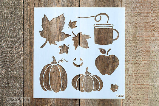 Fall Stencil - Funky Junk Stencil