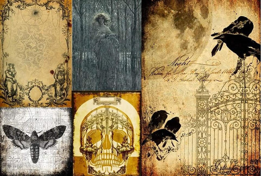 Halloween Project Blocks 2 Decoupage Paper