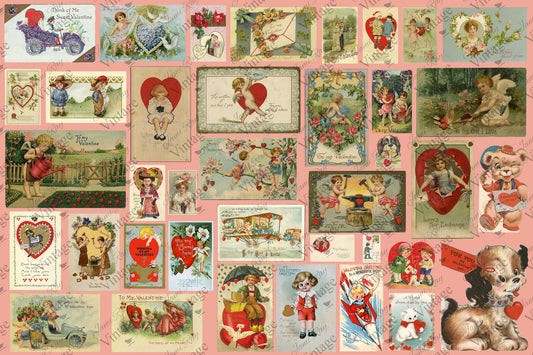 Valentines - Decoupage Paper