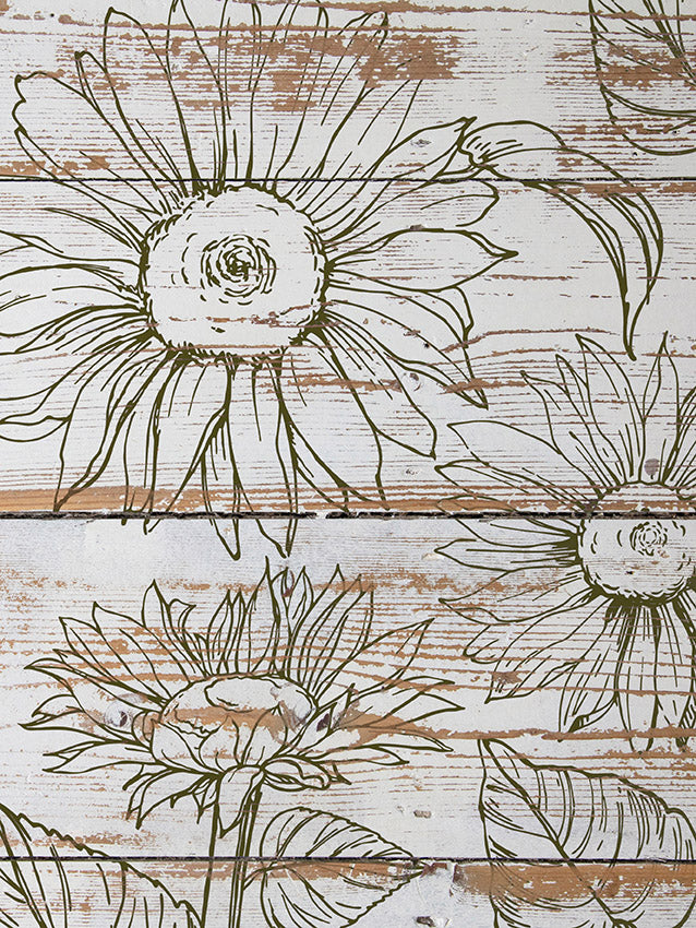 IOD - 2 piece stamp set Sunflowers