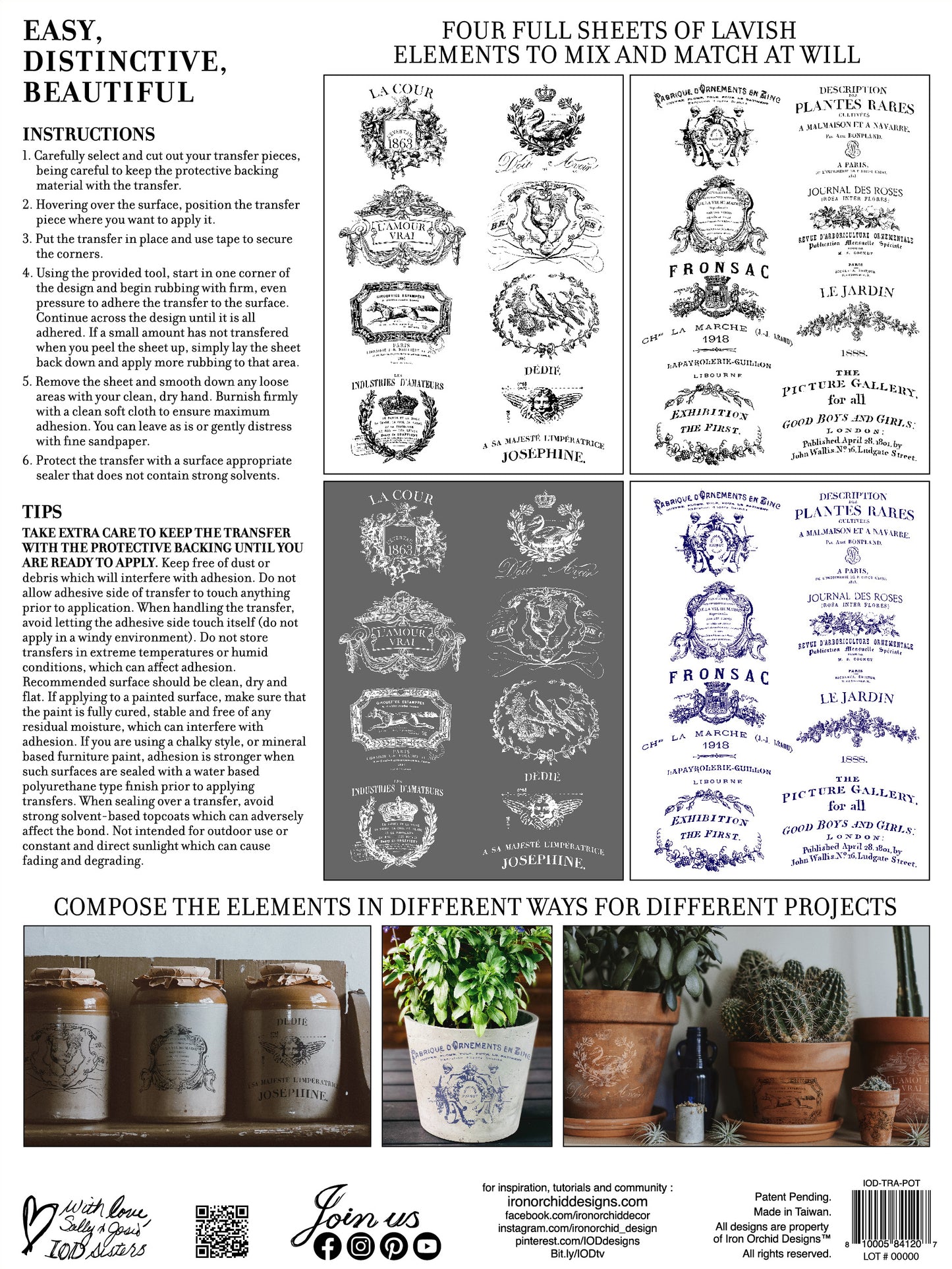 Traditional Pots IOD TRANSFER