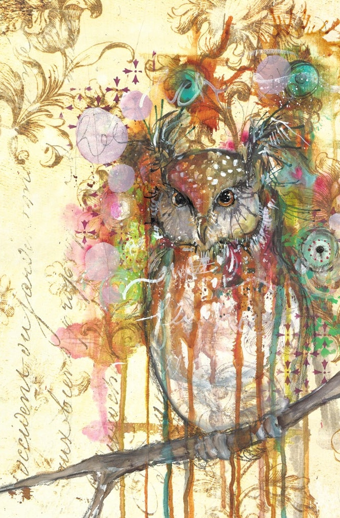 The Owl Decoupage Paper - Roycycled