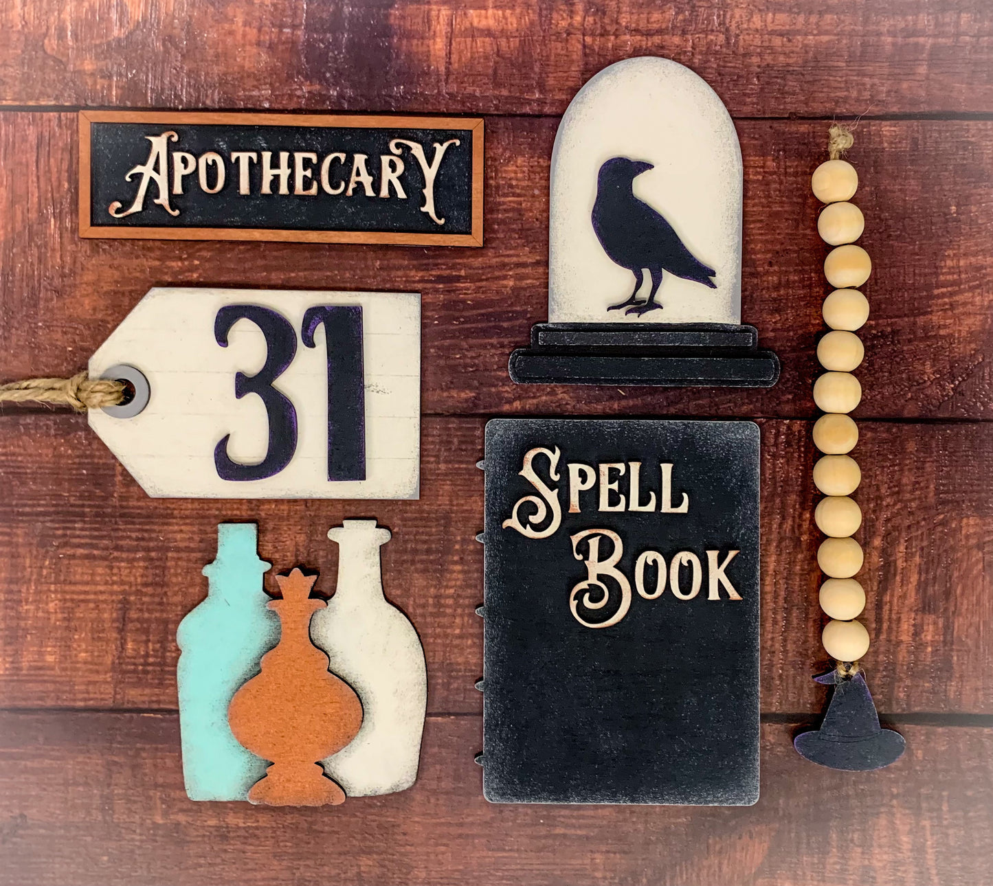 DIY Halloween tier tray cut outs - unfinished