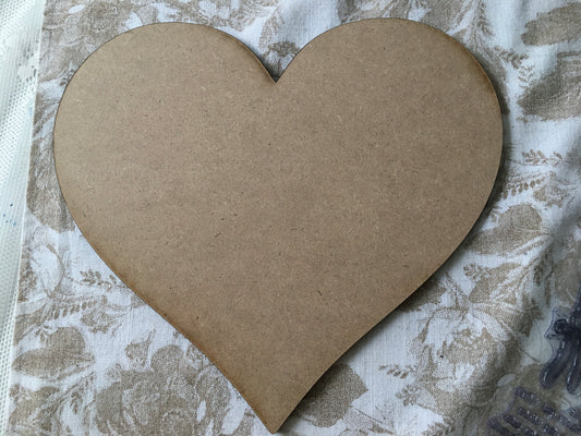 Large Heart cut out - unfinished DIY