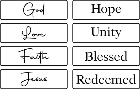 Religious Words Pack  Stencil
