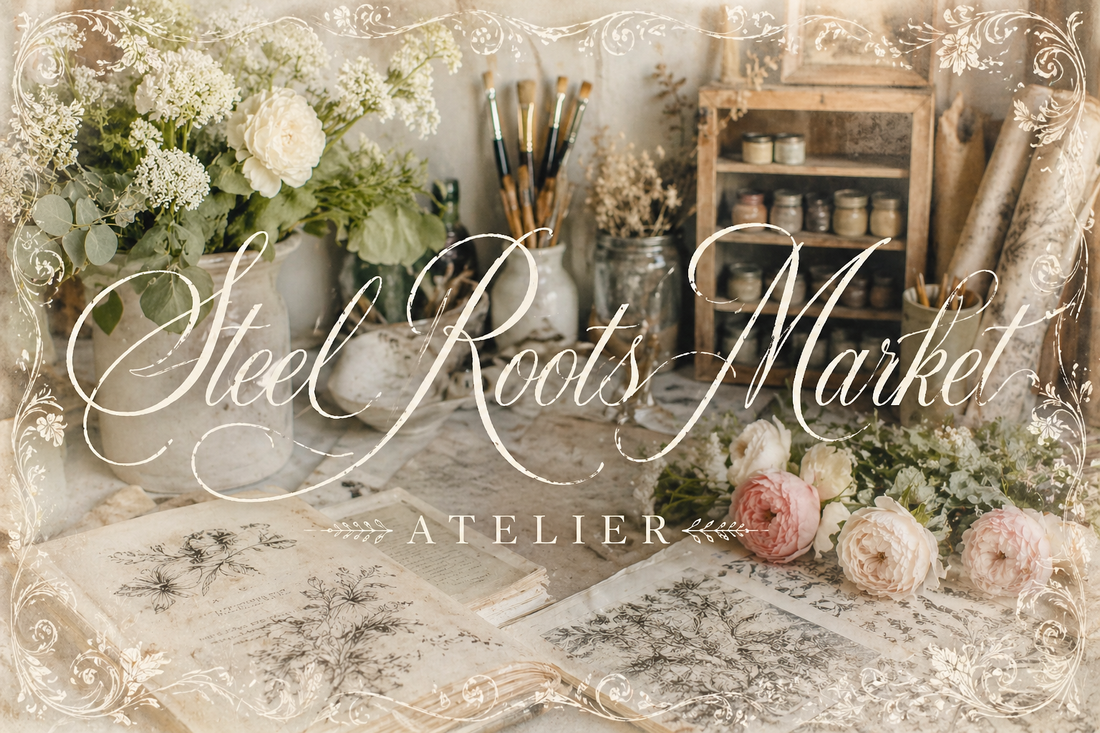 A Quiet Shift at Steel Roots Market Curated Creative Bundles, Studio Life, and What’s Unfolding Next